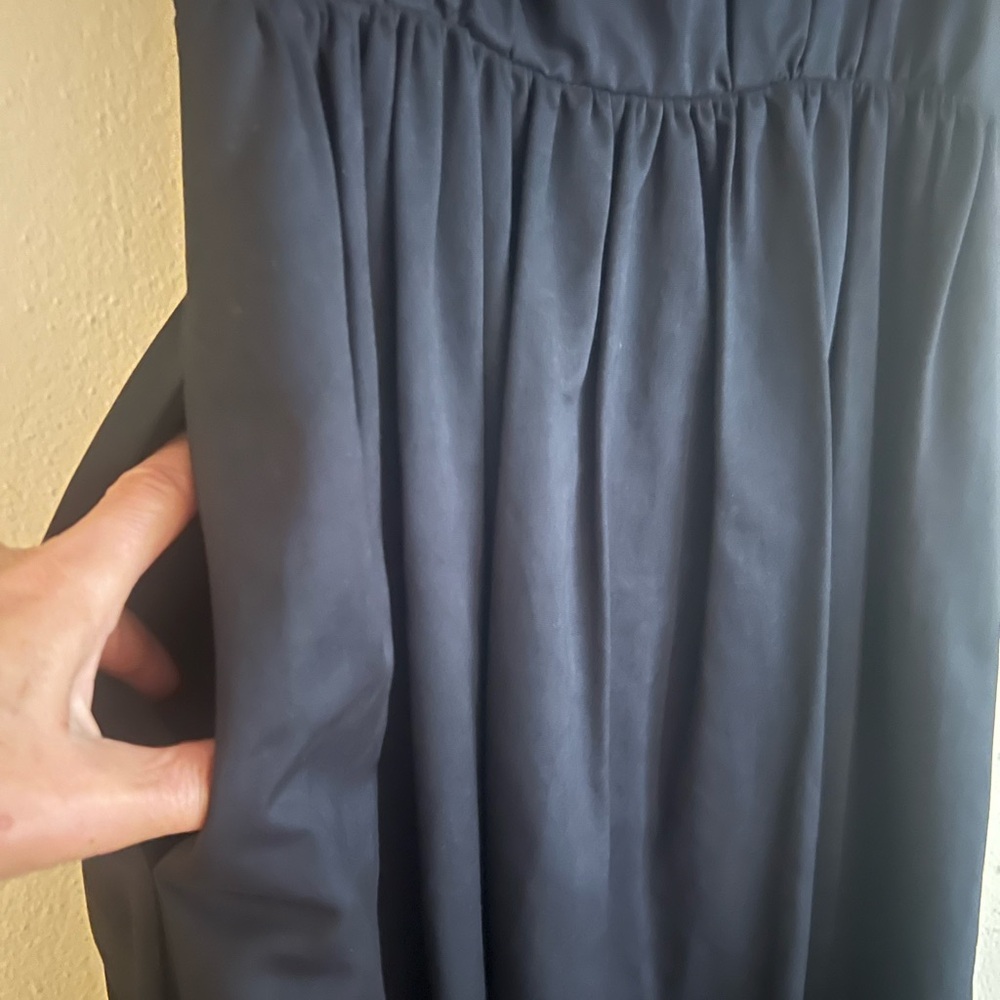 NWT $495 STAUD Alix Maxi Black Dress Puff Sleeves Size 2 Open Back - Picture 5 of 16